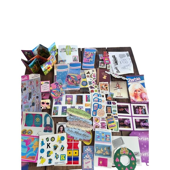 Mixed Lot of RARE Vintage 1990s Barbie Fashion Cardboard Inserts Accessories HTF - Picture 1 of 16